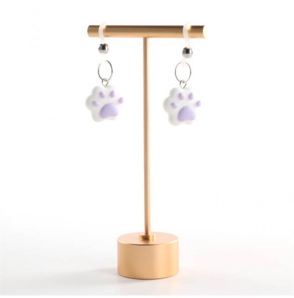 MizzZee - Kitty Paw Nipple Clamps (Purple) MizzZee - Kitty Paw Nipple Clamps (Purple)